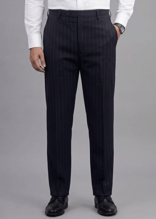 Navy Pinstripe  Formal Pant - New Article