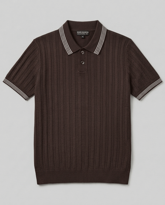 Espresso Summer Knit Polo