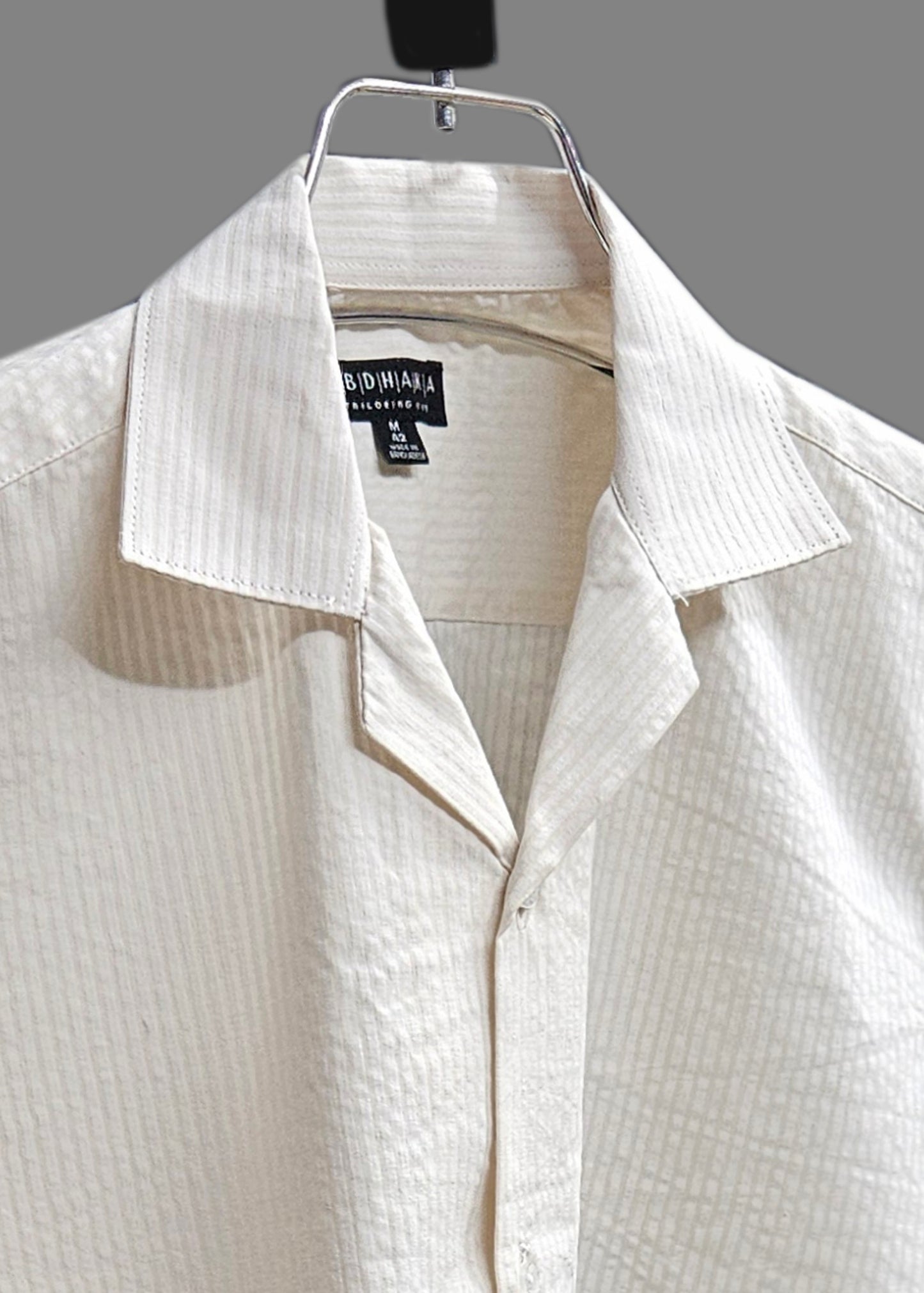 Offwhite Stripe Half Sleeve Cuban Shirt - New Arrival