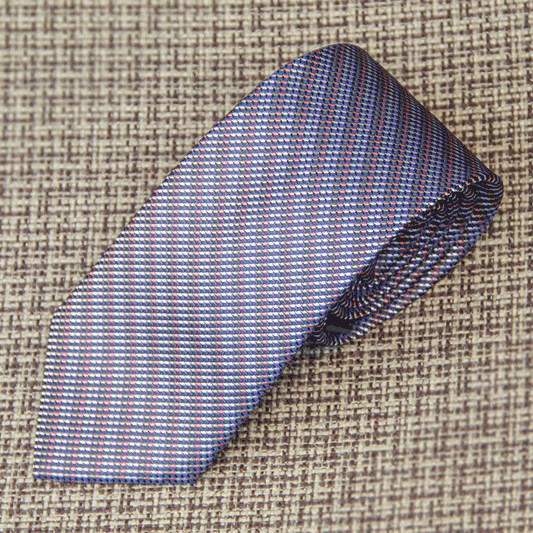 Lavender Blue and Rose Woven Silk Tie
