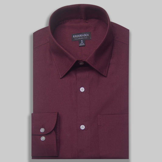 R. Wine Supreme Dobby Shirt - Exclusive (Product Code: 14672)