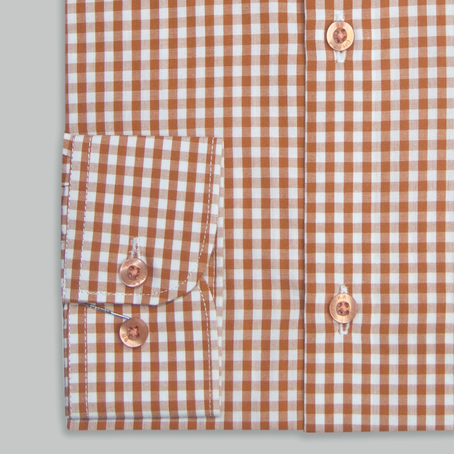 Orange H.T Check Full Sleeve Shirt