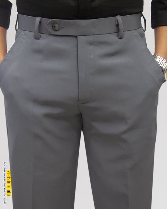 CHARCOAL GRAY Formal Trouser