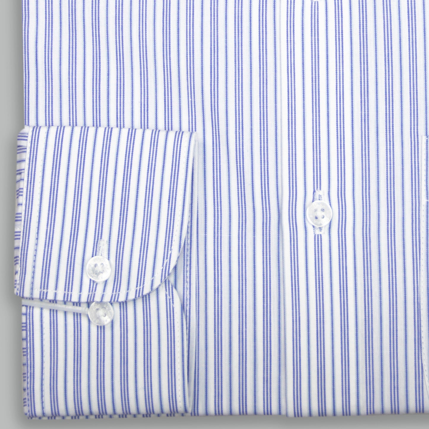 White & Blue Payline Stripe Shirt