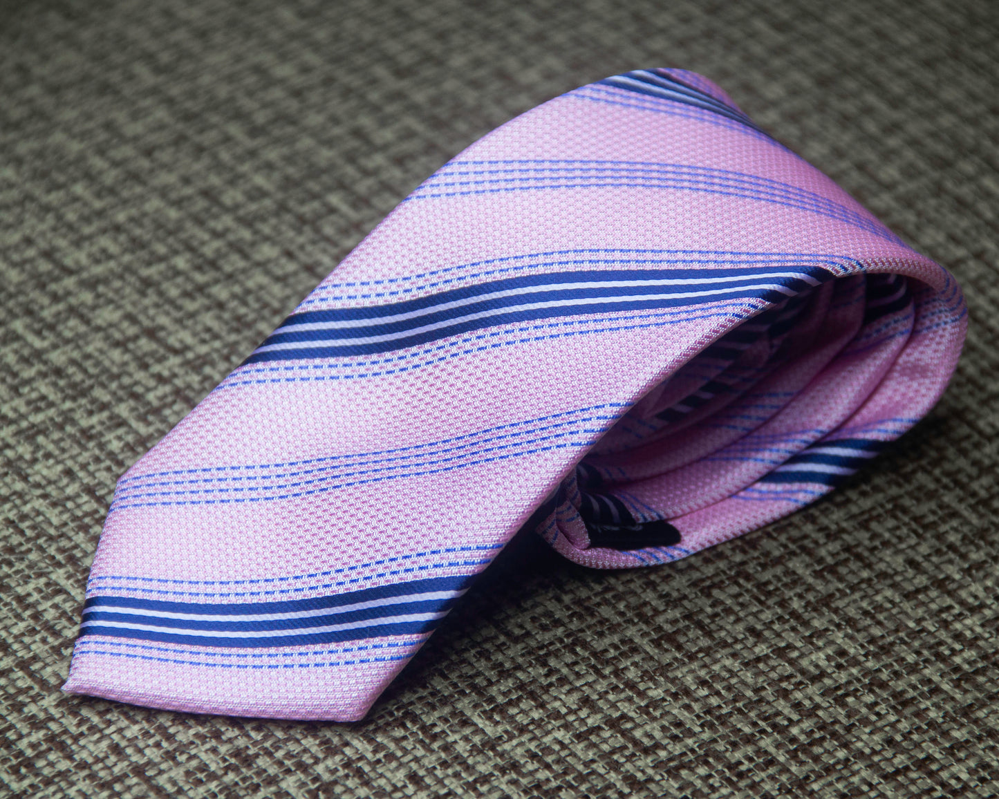 Soft Pink & Blue Regimental Tie