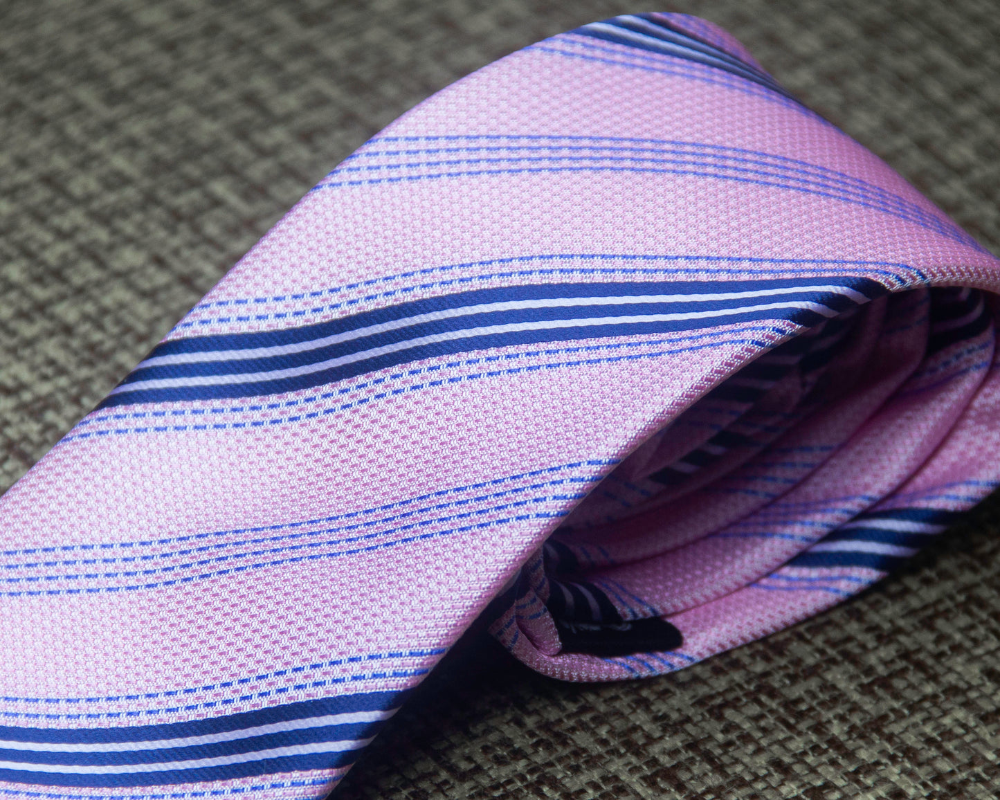 Soft Pink & Blue Regimental Tie