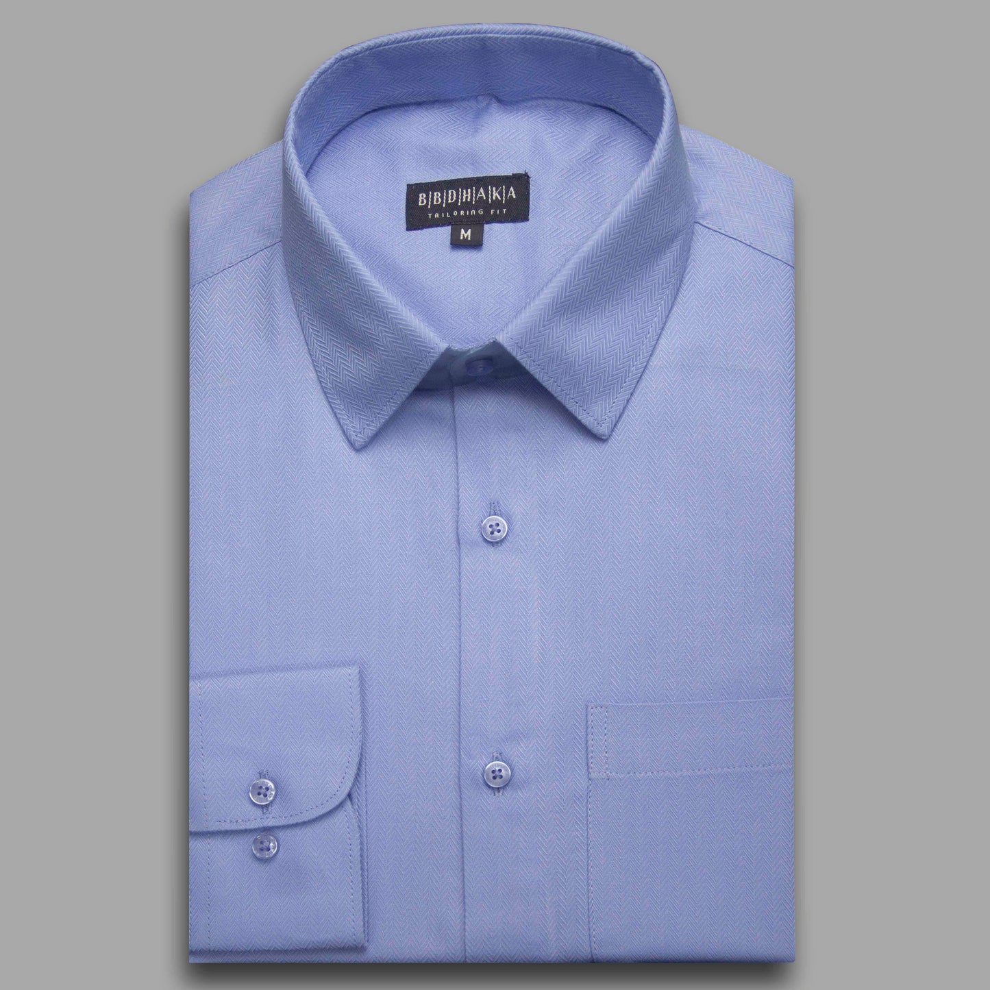 R. Blue Supreme Herringbone Shirt - Exclusive (Product Code: 14671)