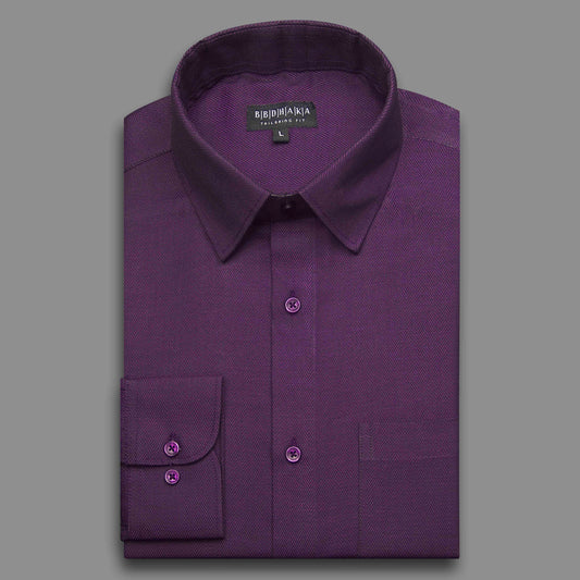 Heritage Purple Herringbone Shirt - Exclusive (Product Code: 14681)