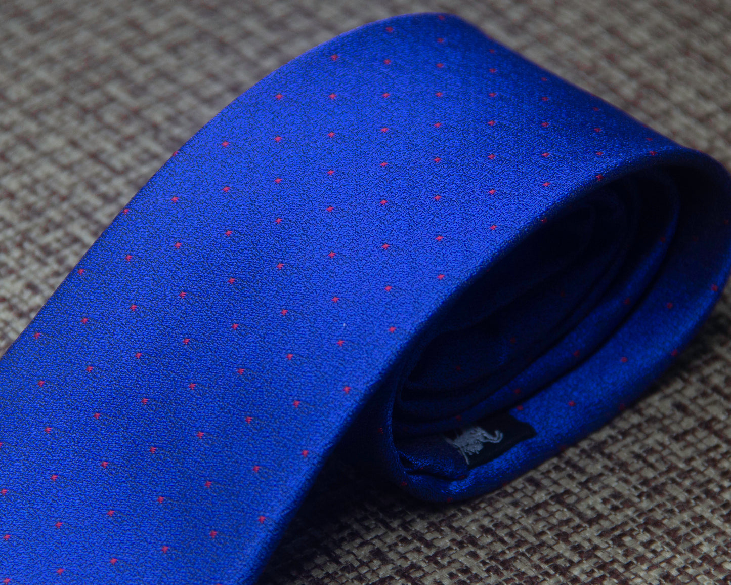 Royal Blue and red Dotted Tie