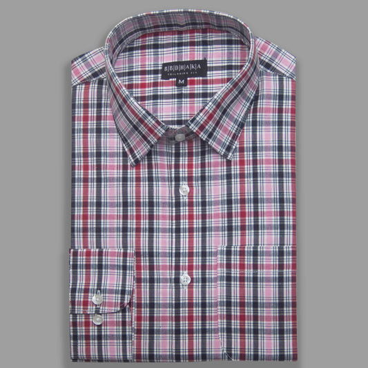 Multi Red Check Formal Shirt - New Article