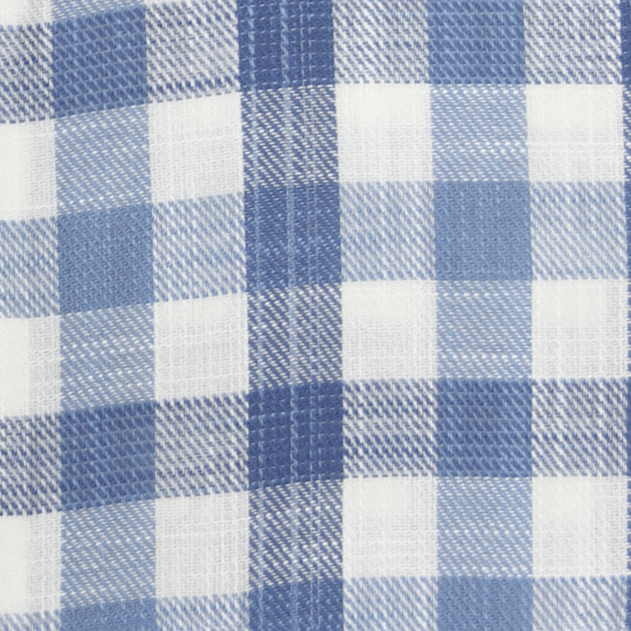 Blue & White Wide Box Check Shirt - Product Code: 2026064