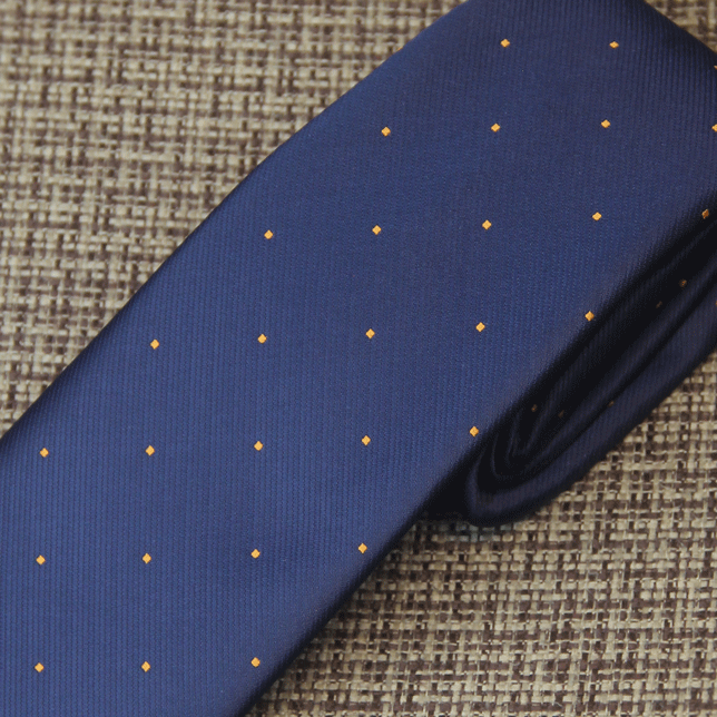 Imperial Navy Flower Dotted Tie