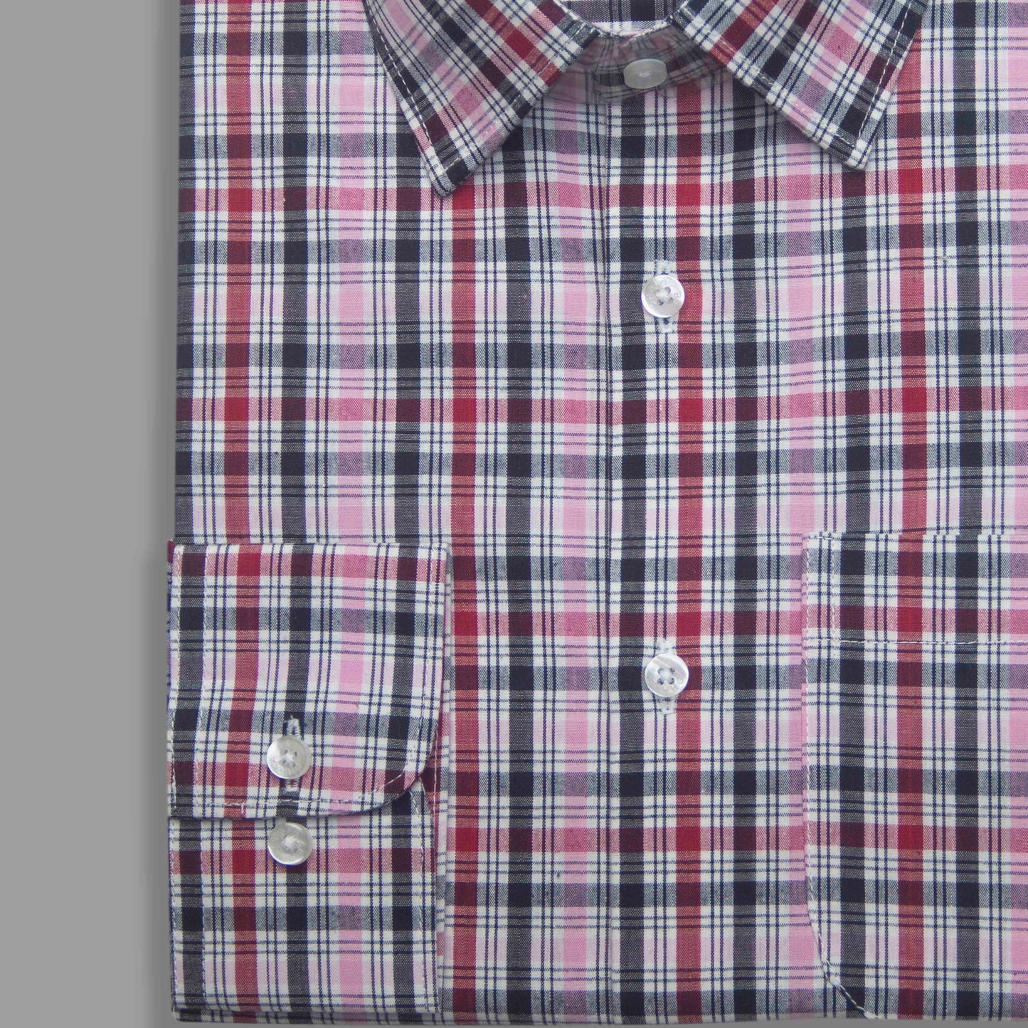 Multi Red Check Formal Shirt - New Article