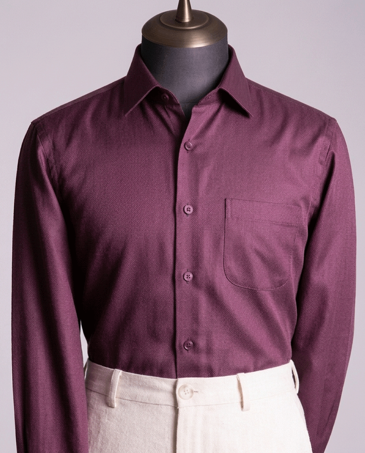 Fancy Purple Full Sleeve Shirt - New Arrival