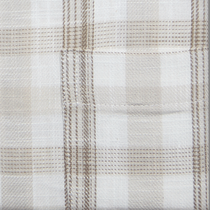 Beige Check  Formal Shirt (Yarn Dying) - New Article