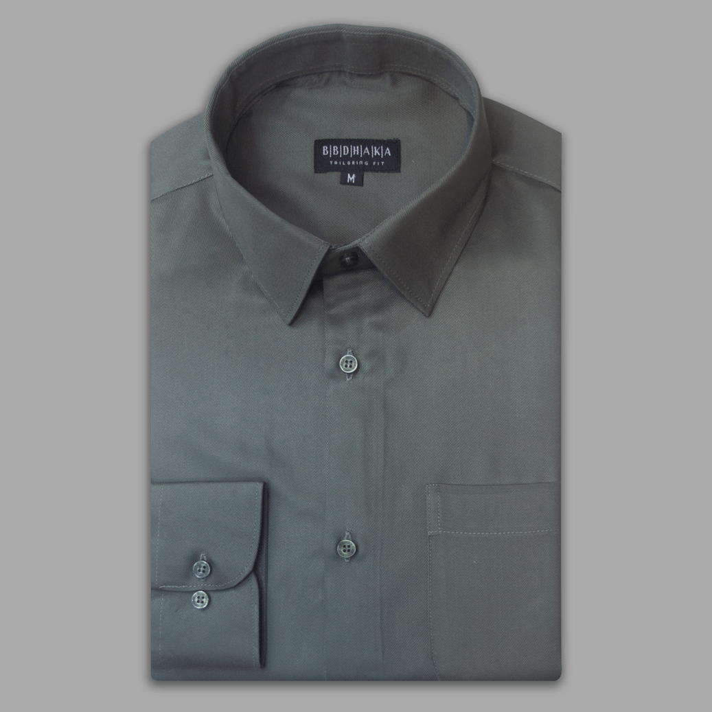 Vintage Olive Formal Shirt - New Article