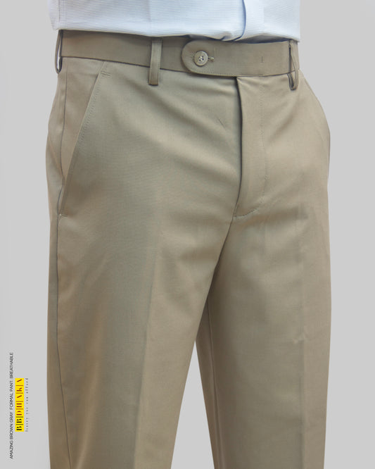 AMAZING BROWN GRAY Formal Pant (Breathable)
