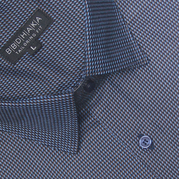 Navy Dotted Executive Shirt - Product Code: 2026065