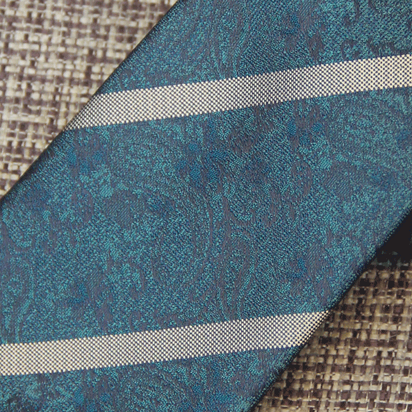 Prestige Green Diagonal Stripe Tie