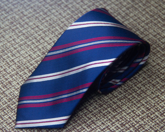 Navy  American Stripe Tie