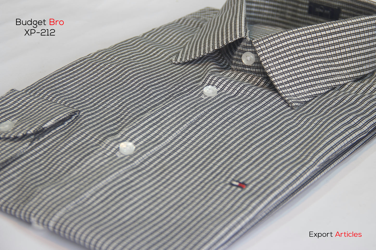 Black and White Combined Check Shirt (Export)