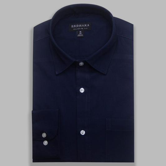 Kaizer Navy Blue Formal Shirt - New Article