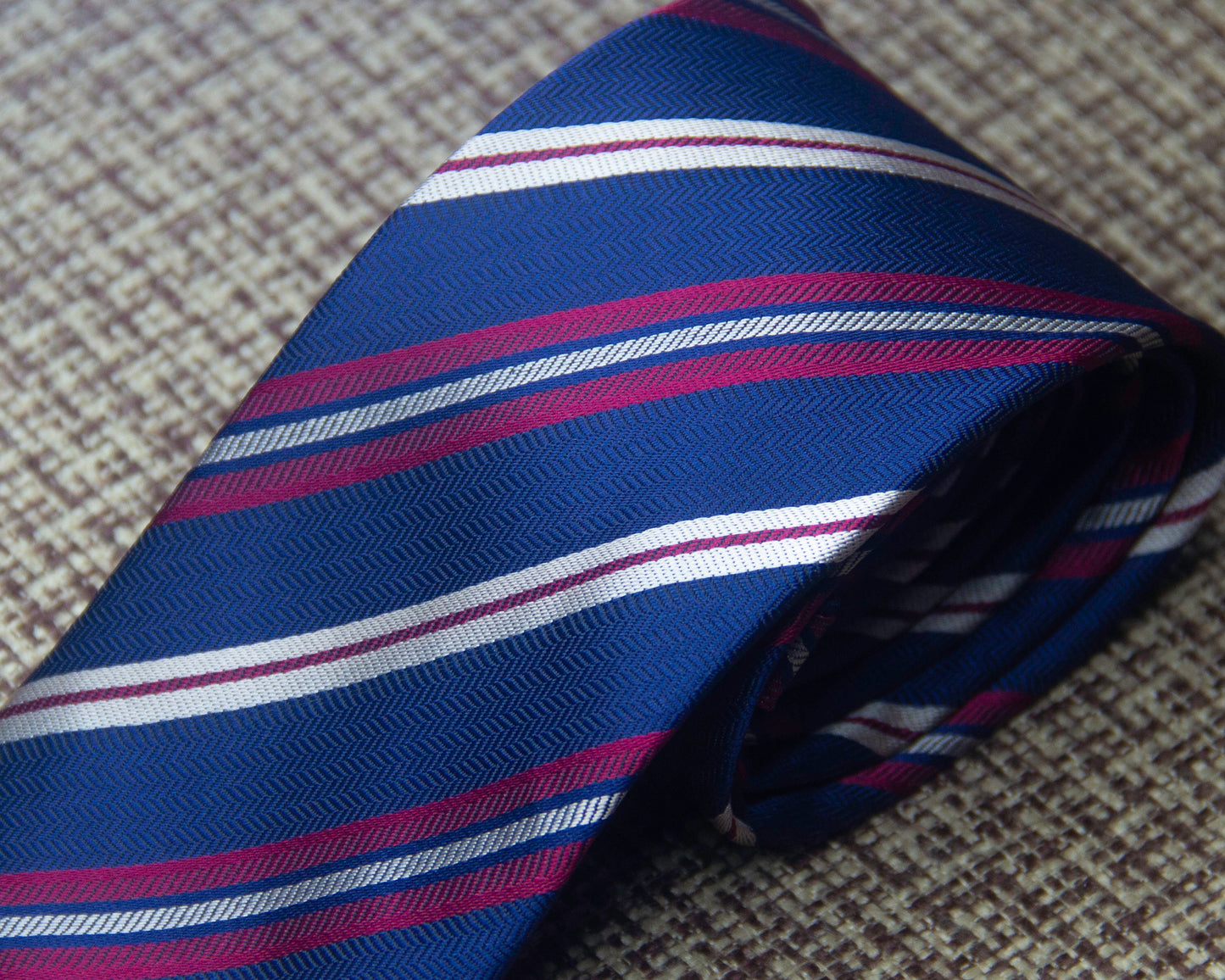 Navy  American Stripe Tie