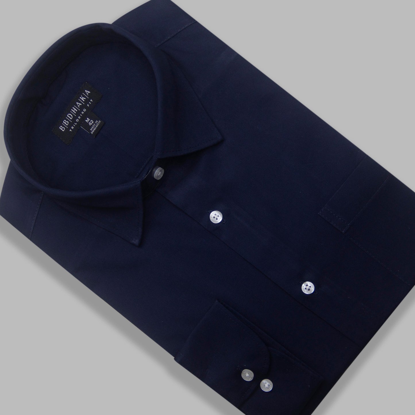 Kaizer Navy Blue Formal Shirt - New Article
