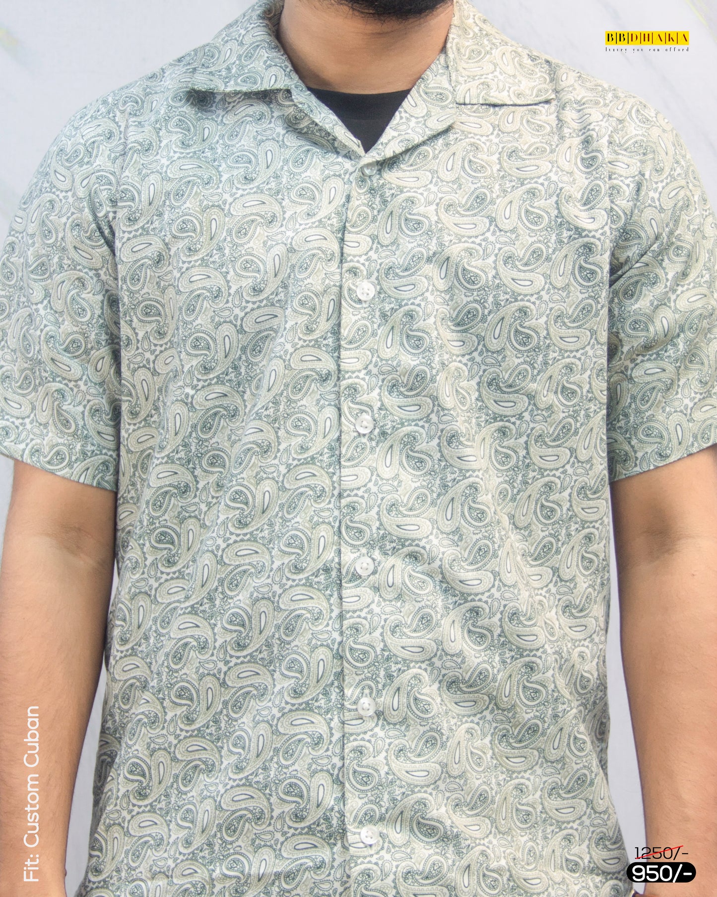 Paisley Cotton Blend : Custom Fit