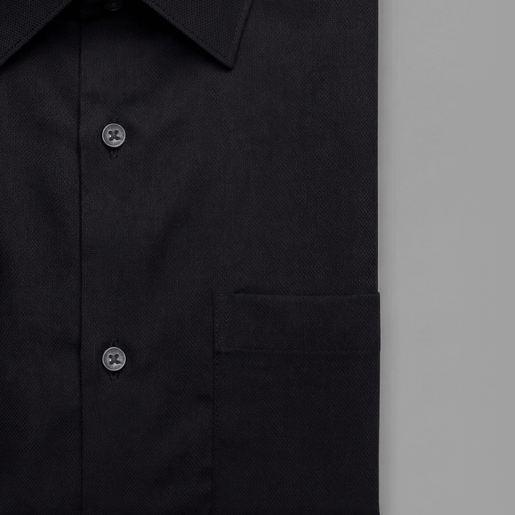 Dobby Zed Black Cotton Full Sleeve Shirt - Product Code: 2026067 (New Arrival)