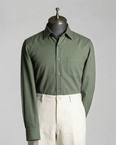 Forest Green Dobby Formal Shirt - Product Code: 20262715