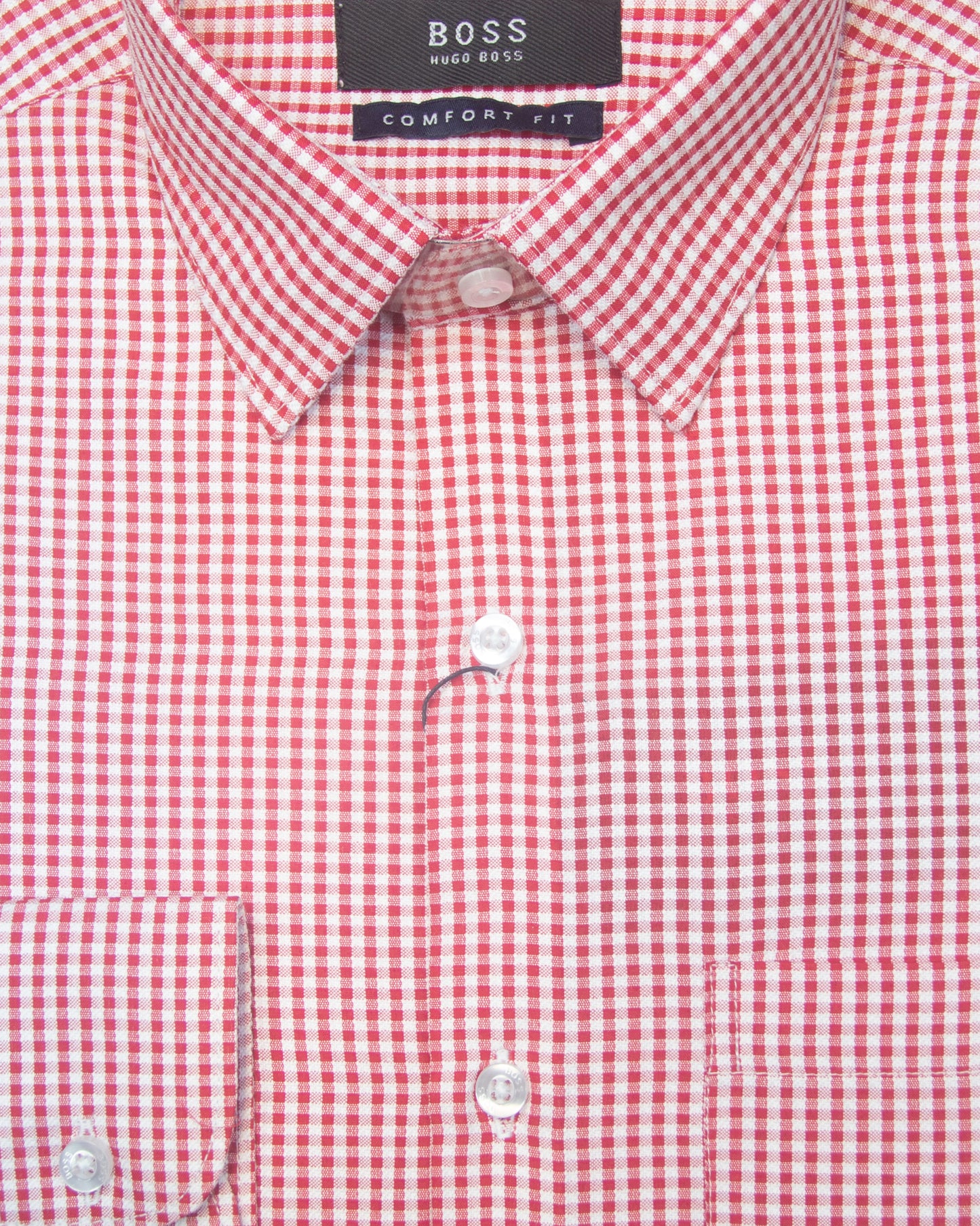 Red Houndstooth Full Sleeve Shirt