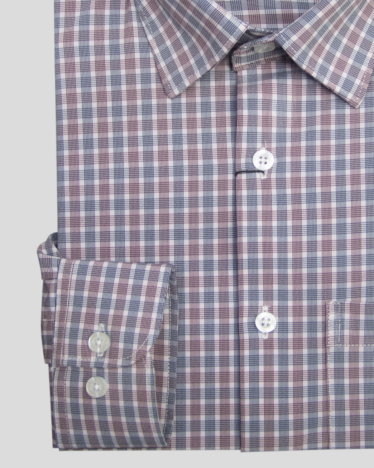 Dupplin Pattern Dupplin Micro Check Full Sleeve – BBDHAKA