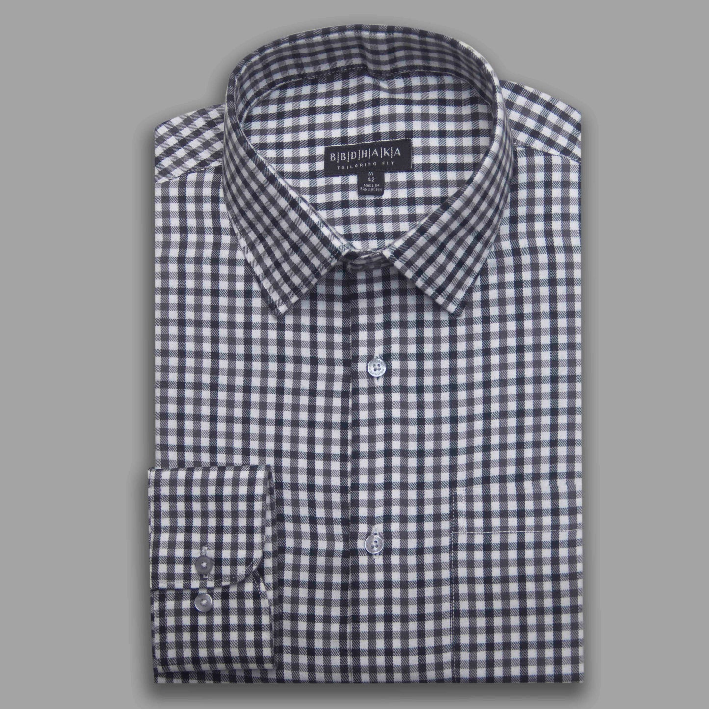 Black Check Box Formal Shirt - New Article