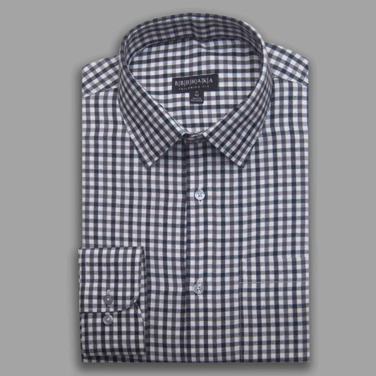 Black Check Box Formal Shirt - New Article
