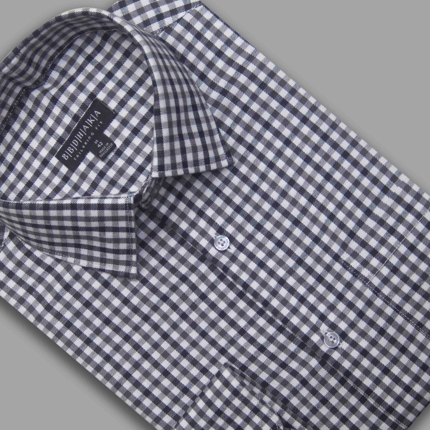 Black Check Box Formal Shirt - New Article
