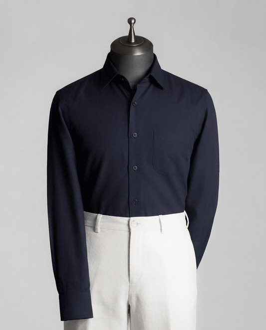 Dark Navy Formal Shirt (Wrinkles Protected) - Product Code: 20262715