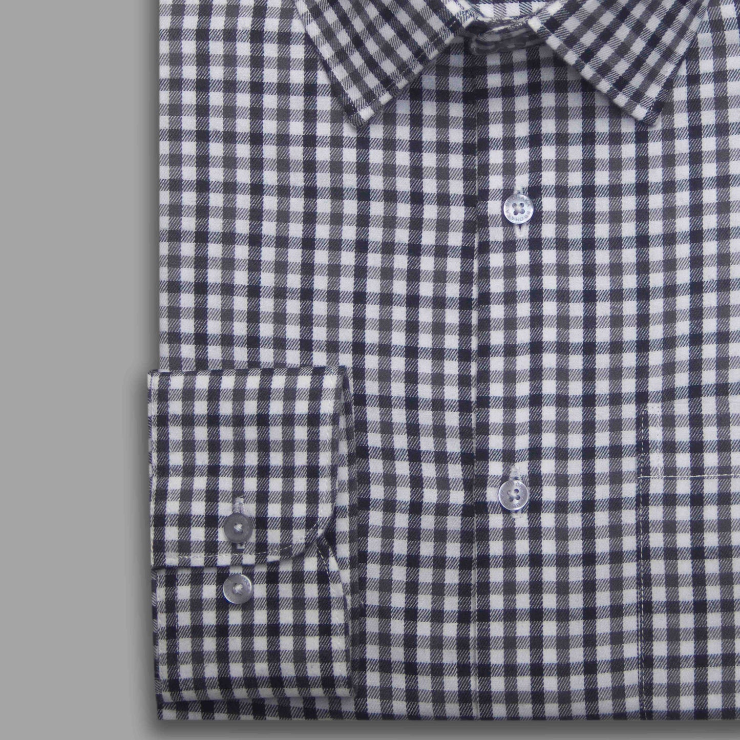 Black Check Box Formal Shirt - New Article