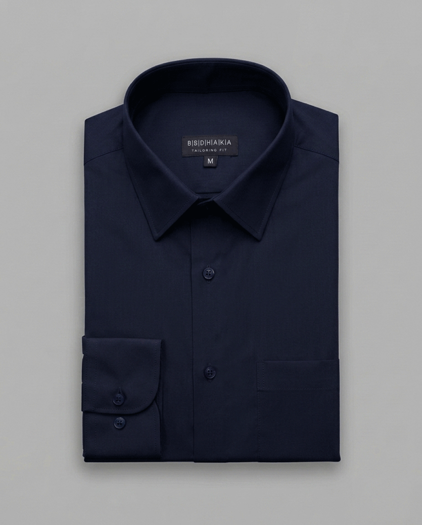 Dark Navy Formal Shirt (Wrinkles Protected) - Product Code: 20262715