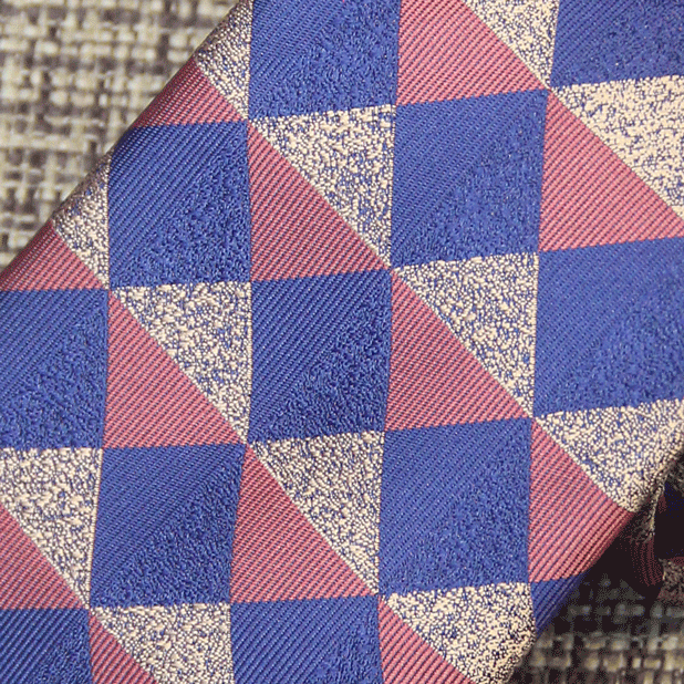 Tri-Color Mosaic Tie