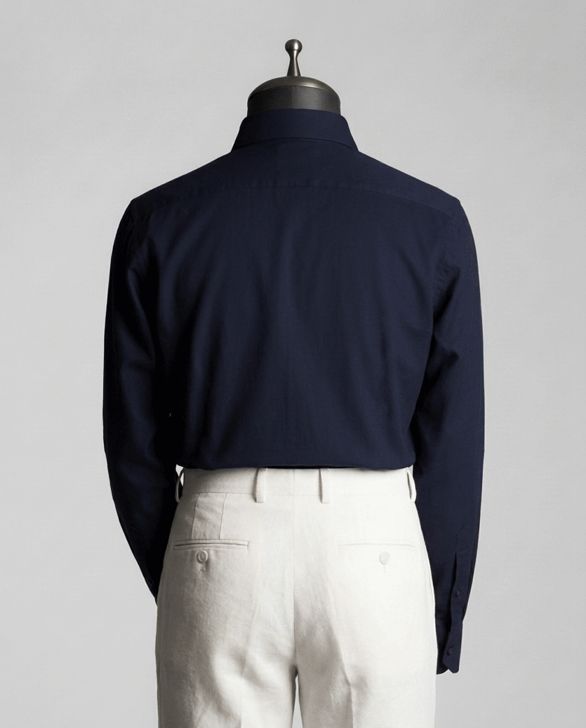 Dark Navy Formal Shirt (Wrinkles Protected) - Product Code: 20262715
