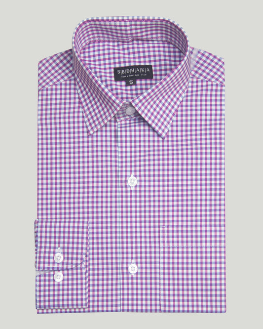 Violet H.T Check Full Sleeve Shirt