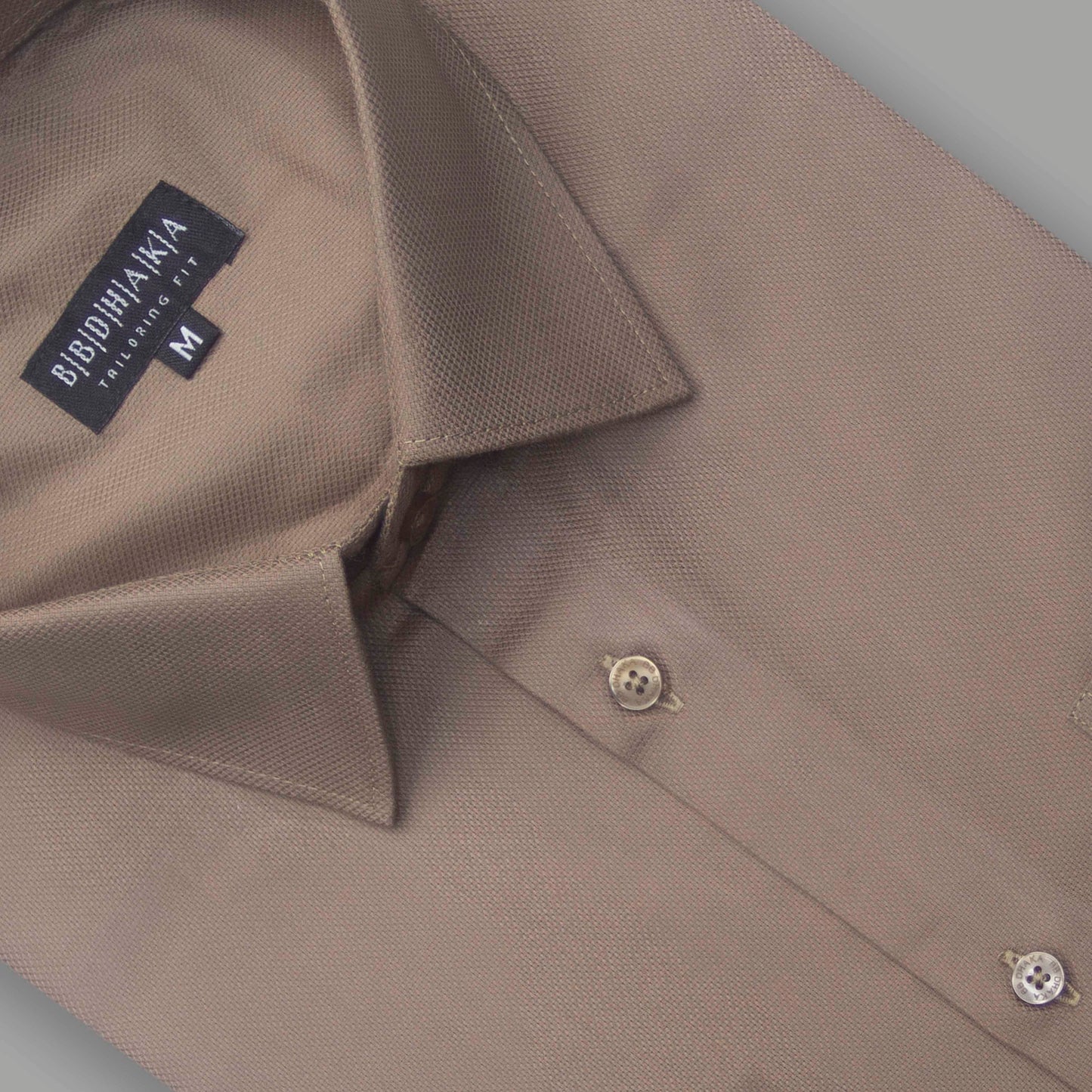 Camel Brown Dobby Formal Shirt - New Article