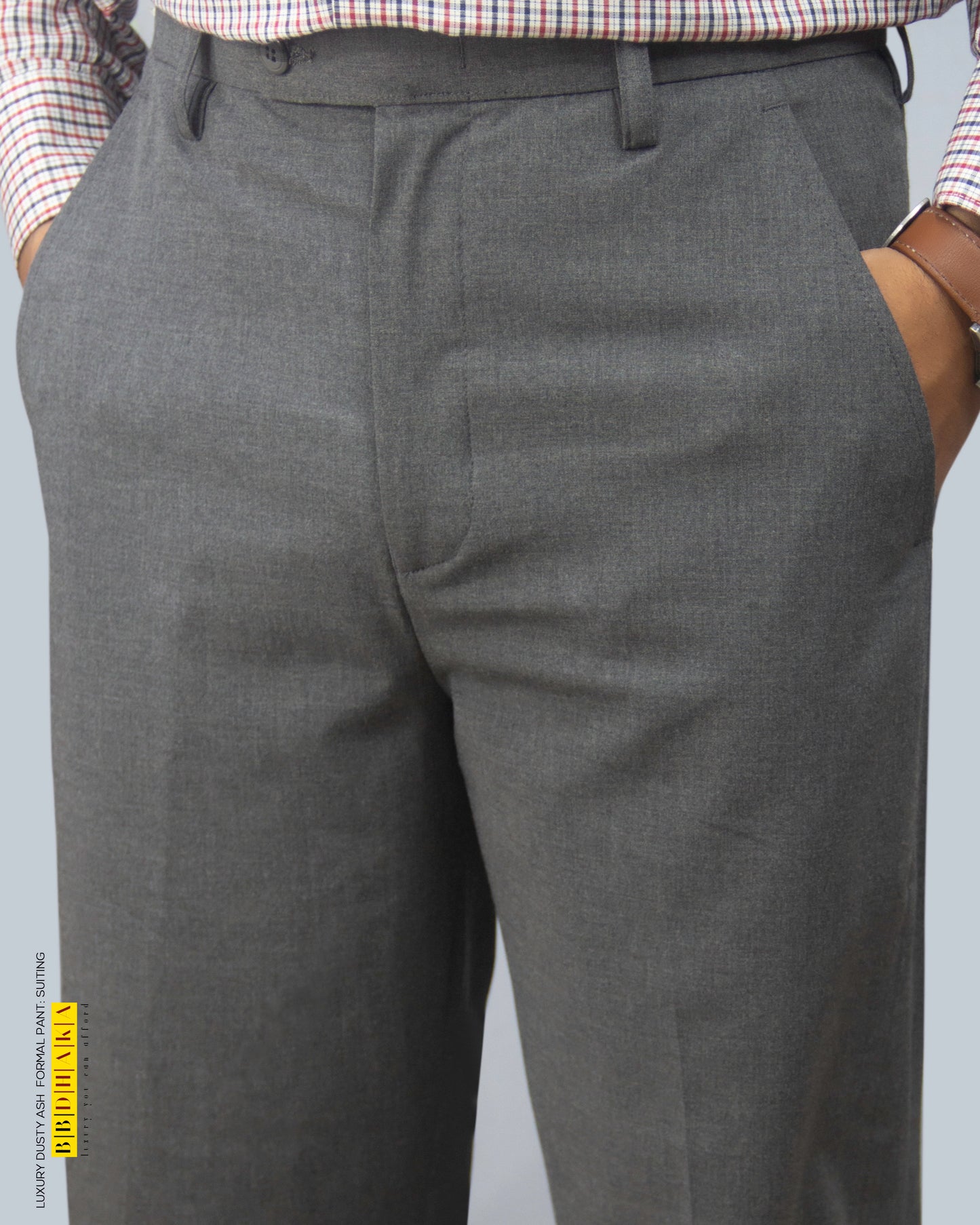 LUXURY DUSTY ASH  Formal Pant (Suiting)