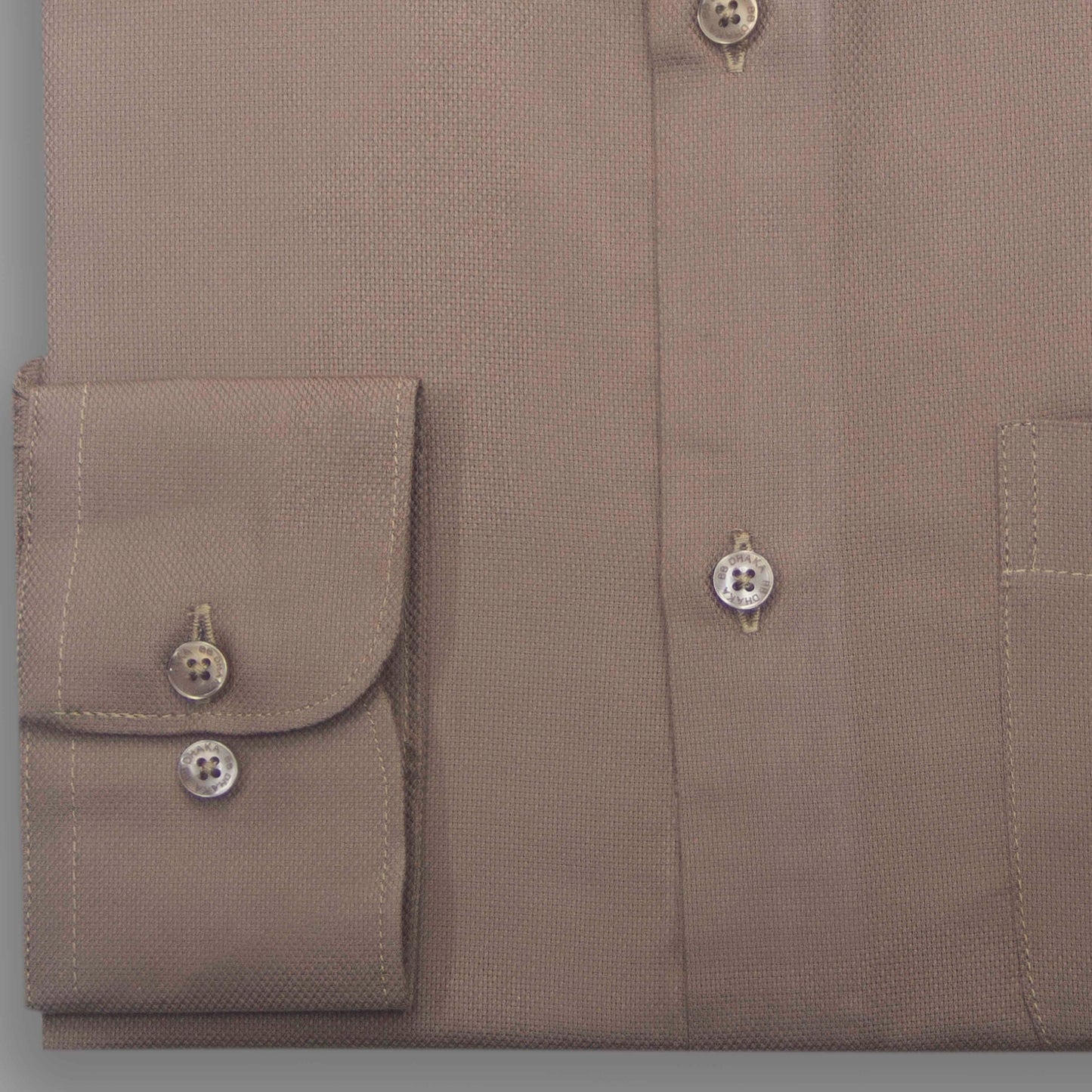 Camel Brown Dobby Formal Shirt - New Article