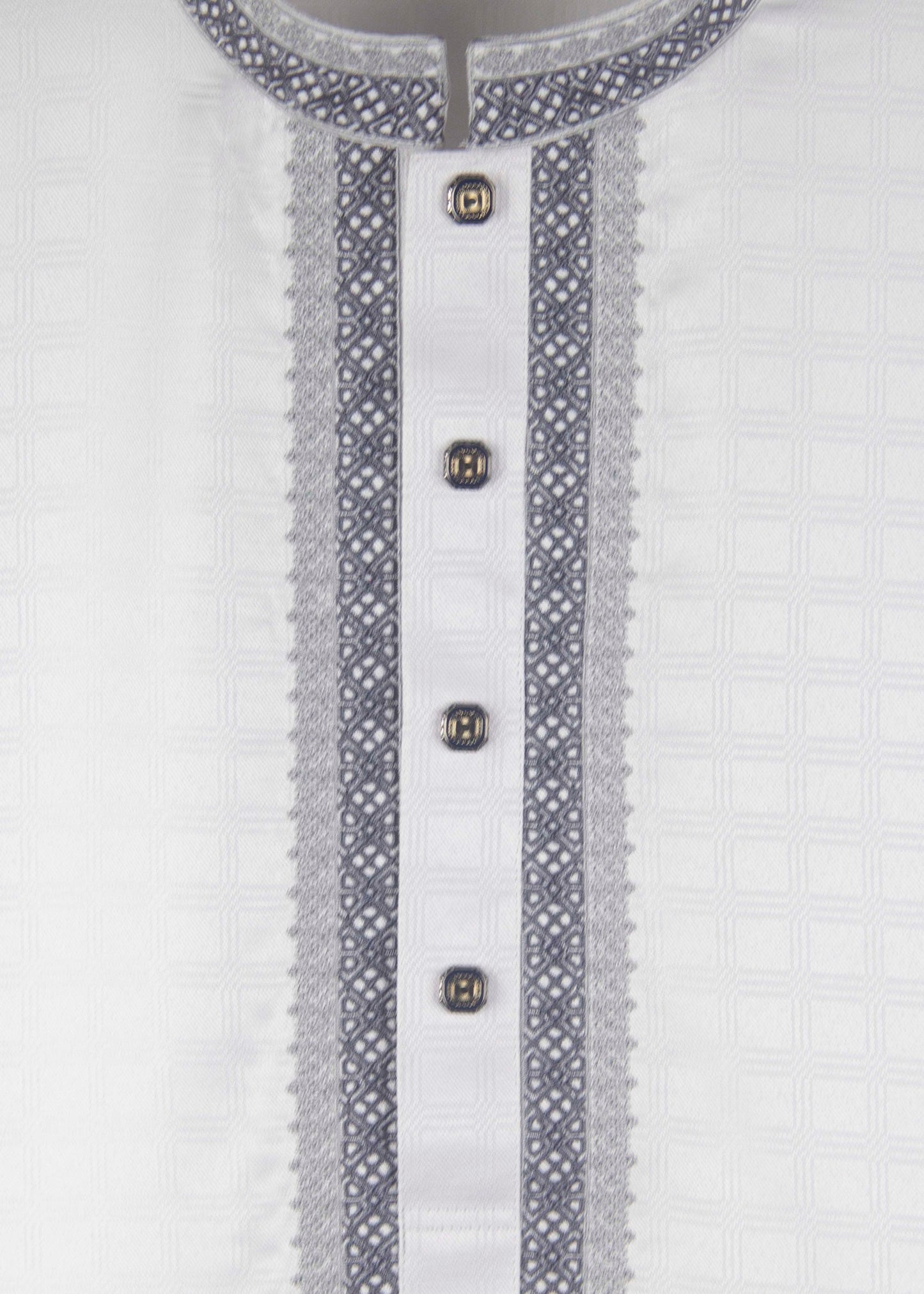 White Embroidery Fancy Punjabi New Article - CODE: 12201