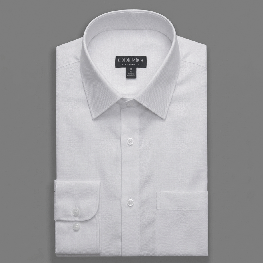 White Dobby Executive Shirt - Product Code: 2026073