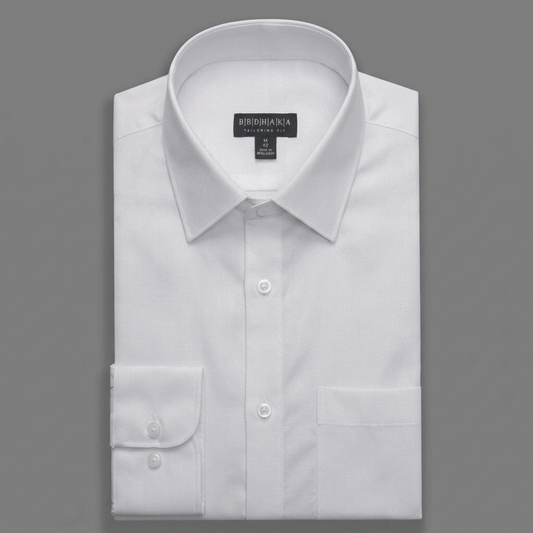 White Dobby Executive Shirt - Product Code: 2026073