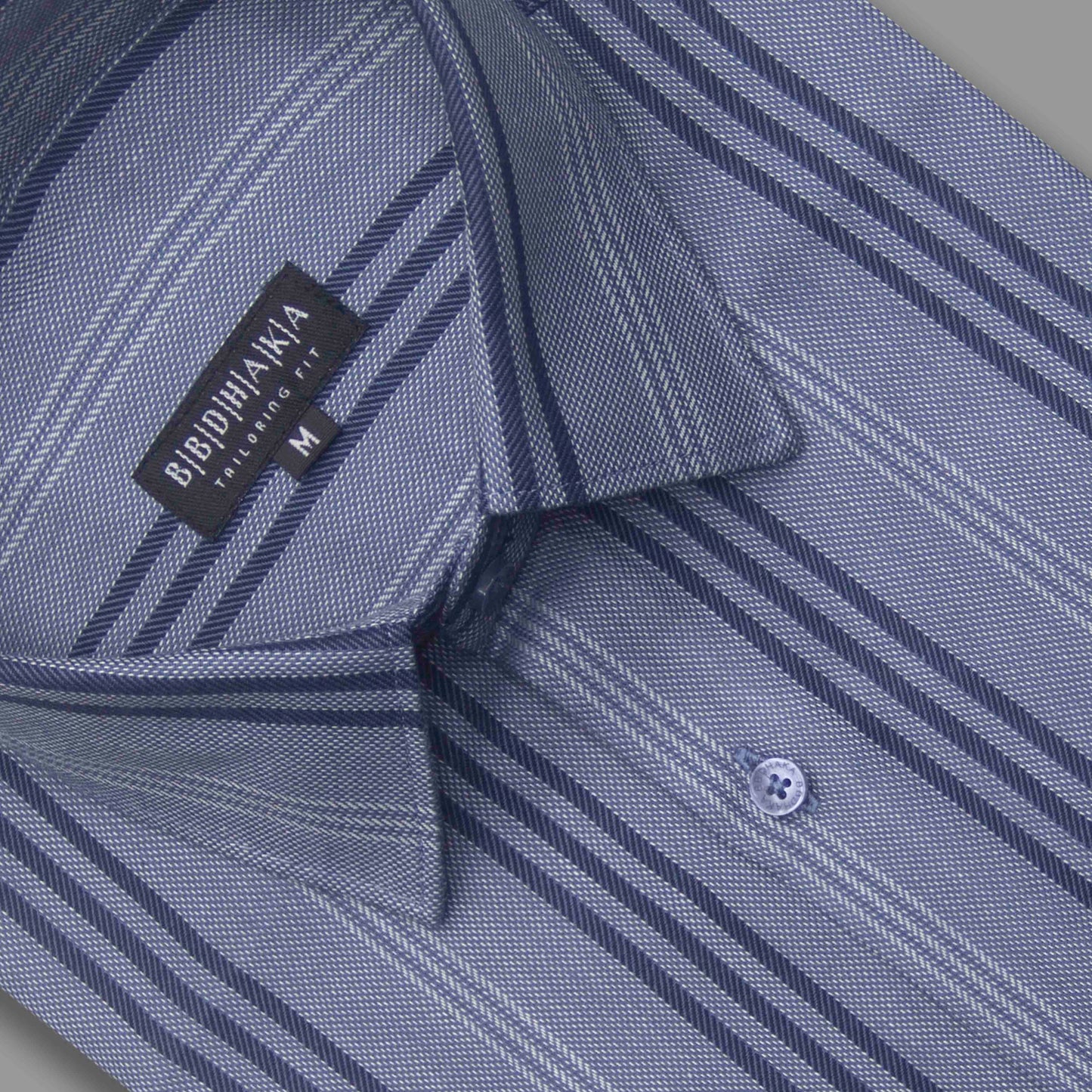 Executive Midnight Blue Stripe Formal Shirt (Yarn Dying) - New Article