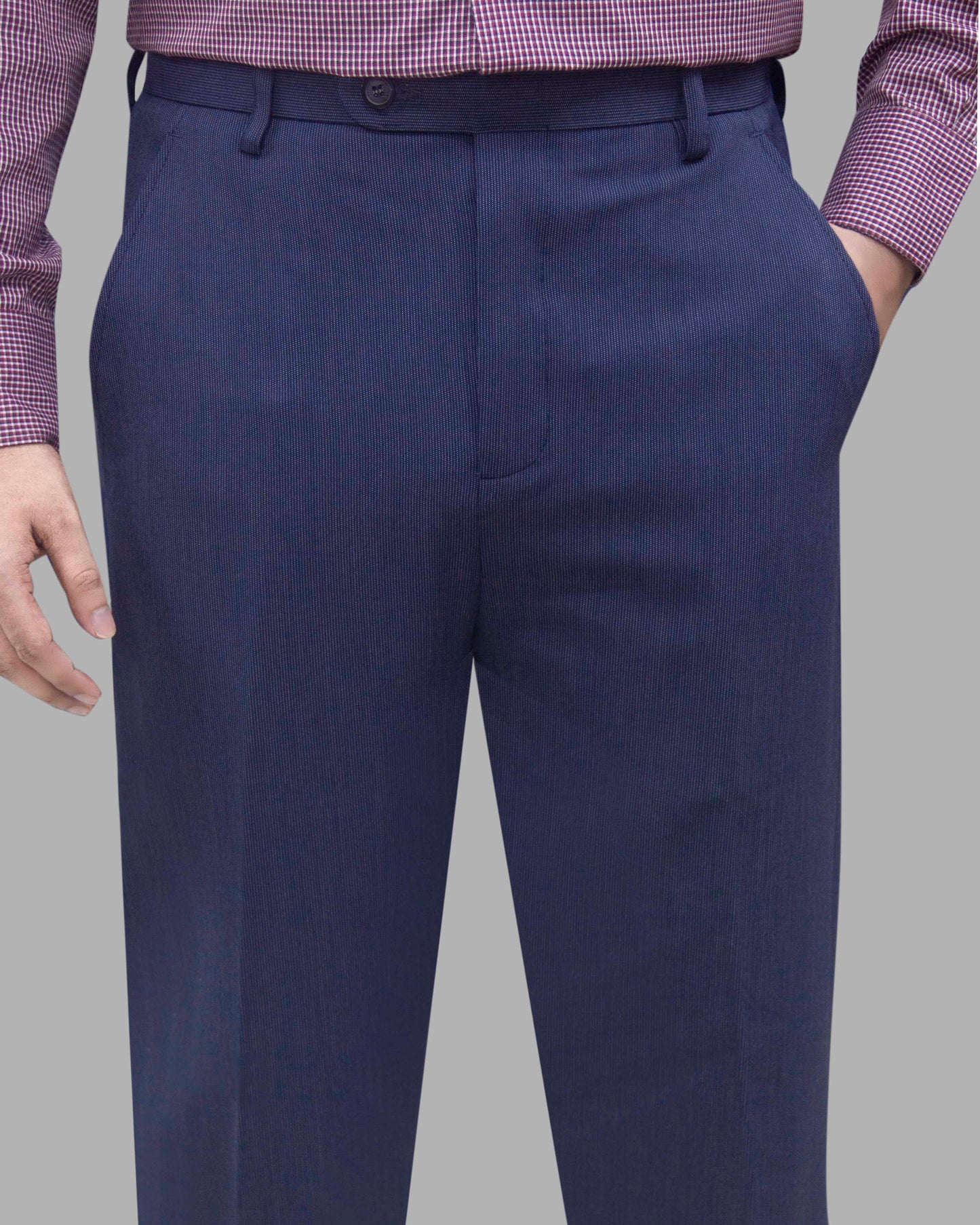 NAVY BLUE DOTTED STRIPE Formal Pant - New Arrival